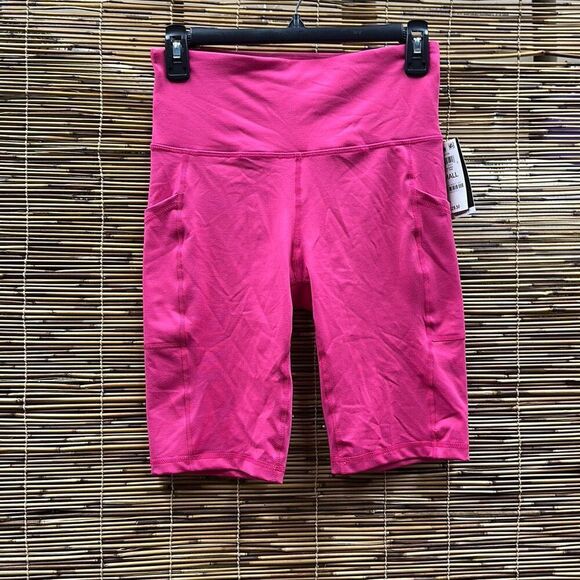 ID Ideology Women's Compression High-Rise 10" Bike Shorts, Regular & Petite, Cre - Picture 2 of 3